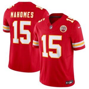 Mens Big Tall 4XL 5XL 6XL Patrick Mahomes Red Stitched Jersey Vapor